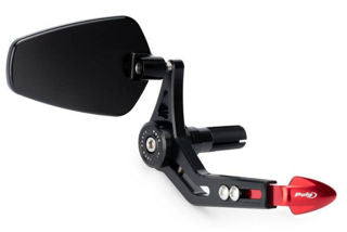Puig Racing Brake Lever Guard w/Mirror, Red - OF21440R *See Product Notes*