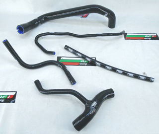 Samco Sport Silicone Radiator Coolant Hose Kit, Black SAM-APR-18-Black
