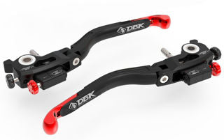 DBK Special Parts Billet Dual Adjustable Lever Set, Red - MV-L38A