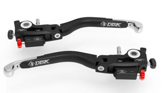 DBK Special Parts Billet Dual Adjustable Lever Set, Silver - MV-L38E
