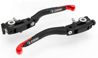 DBK Special Parts L37 Brake & Clutch Lever Set, Red - MV-L37A