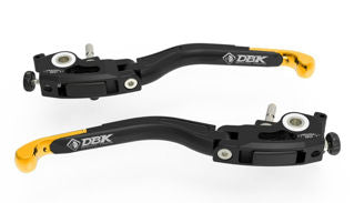 DBK Special Parts L37 Brake & Clutch Lever Set, Gold - MV-L37B