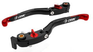 DBK Special Parts LEA16 Brake & Clutch Lever Set, Red - MV-LEA16A