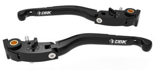 DBK Special Parts LEA16 Brake & Clutch Lever Set, Black - MV-LEA16D