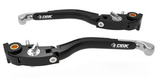 DBK Special Parts LEA16 Brake & Clutch Lever Set, Silver - MV-LEA16E
