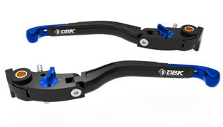 DBK Special Parts LEA16 Brake & Clutch Lever Set, Blue - MV-LEA16C