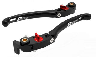 DBK Special Parts LE16 Brake & Clutch Lever Set, Red - MV-LE16A
