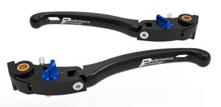DBK Special Parts LE16 Brake & Clutch Lever Set, Blue - MV-LE16C