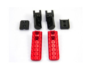 DBK Special Parts DV06 Anodized Alu Driver Footpeg PAIR, Red - MV-PPDV06A