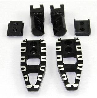 DBK Special Parts DV05 Anodized Alu Driver Footpeg PAIR, Black - MV-PPDV05D
