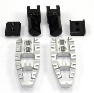 DBK Special Parts DV05 Anodized Alu Driver Footpeg PAIR, Silver - MV-PPDV05E