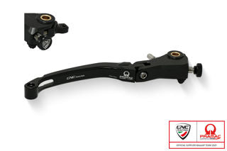CNC Racing Folding Brake Lever, Pramac Racing Limited Edition - Black Aluminum - LOLBR04BPR