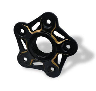 CNC Racing Rear Sprocket Flange Black/Gold - LOFL508BG