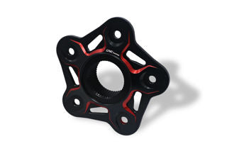 CNC Racing Rear Sprocket Flange Black/Red - LOFL508BR