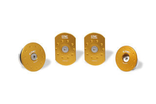 CNC Racing Frame Side Plate Caps Kit, Gold - LOTT362G