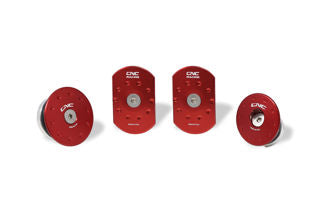 CNC Racing Frame Side Plate Caps Kit, Red - LOTT362R