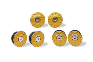 CNC Racing Front Frame Caps Kit, Gold - LOTT358G