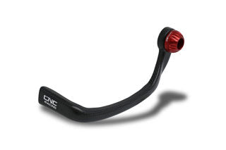 CNC Racing Longbow Clutch Lever Protection Glossy Carbon Fiber, Red, No Hardware - LOPL250KR