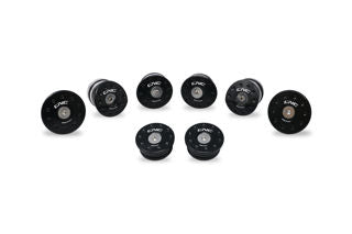 CNC Racing Frame Side Plate Caps Kit For MV Agustas, Black - LOTT325B