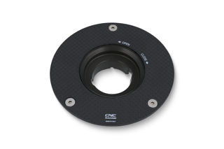 CNC Racing Carbon Fiber Gas Cap Base - Glossy Finish