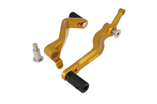 CNC Racing MV Agusta Gear Shift and Rear Brake Pedals, Gold - LOPE248G