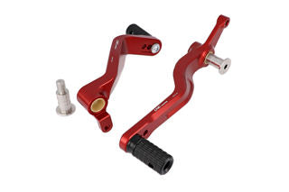 CNC Racing MV Agusta Gear Shift and Rear Brake Pedals, Red - LOPE248R
