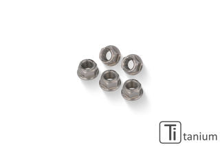 CNC Racing Anodized Rear Sprocket Flange Nuts Set (M8 x 1.25) For MV Agustas, Titanium - LODA385X