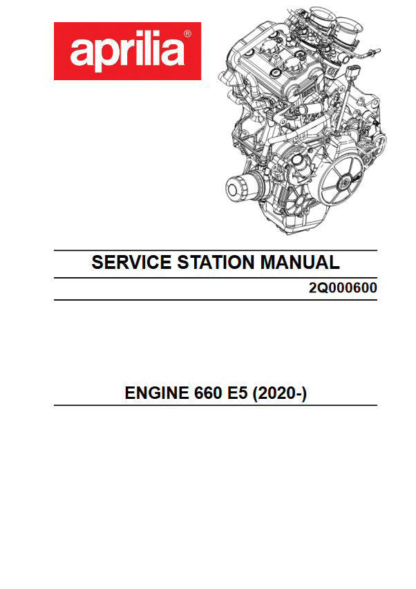 OEM Engine Service Manual 660cc - 2Q000600 *See Product Notes*