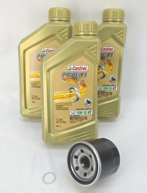 HiFlo Filter w/ Castrol Oil Change Kit - AF1-831393-Castrol-HF