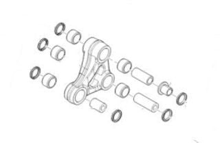 OEM Aprilia Triangular COMPLETE CONROD 2B007587