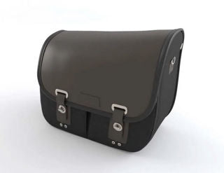 OEM Triumph Pannier, Waxed Cotton, Black, RH - TU-A9518292