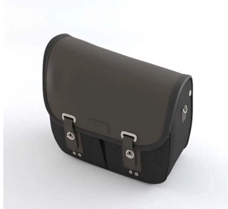 OEM Triumph Pannier, Waxed Cotton, Black, LH - TU-A9518293