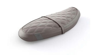OEM Triumph Seat Assembly, Quilted, Brown - TU-A9700629