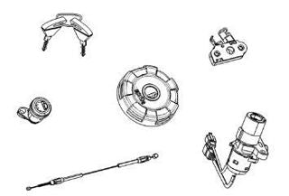OEM Aprilia LockSet -  2B008807