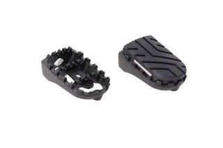 SW Motech Ion Black Steel Rubber Padded Driver Pegs, PAIR - TW-FRS.01.011.10401/B