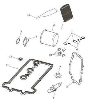 OEM Triumph ENGINE SERVICE - TU-T3990237