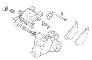 REAR CALIPER 2B010276 (ex 2B007204)