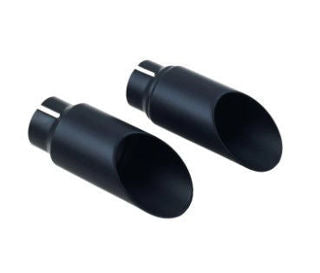 British Customs slip on Slash Cut Performance Tips, Black - BC902-061-V2-B