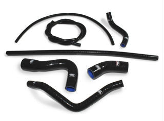 Samco Reinforced Coolant Hose Kit Black - SAM-APR-16-BLACK