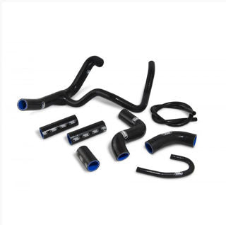 Samco Reinforced Tuono V4 Coolant Hose Kit Black - SAM-APR-8-Black