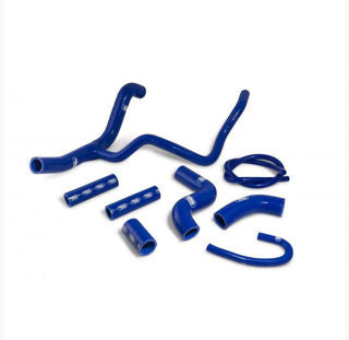 Samco Reinforced Tuono V4 Coolant Hose Kit Blue - SAM-APR-8-Blue