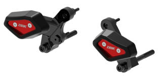 DBK Racing No Cut Anti-Shock Frame Sliders, RED - MV-PTEL03A