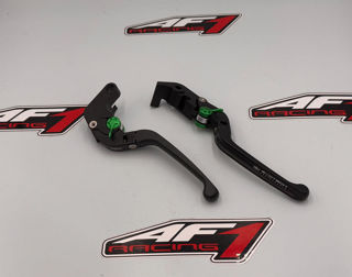 Evotech Folding Brake and Clutch Lever Set - ETPRN002406-002868-GREEN *See Product Notes*