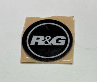 R&G Racing Central Emblem Round, 25mm, Black - RGS0037BK Sold Each