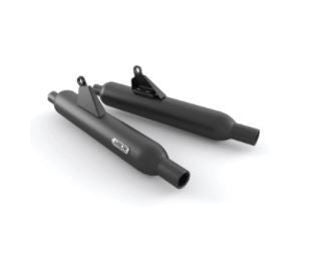 OEM Triumph slip on Silencer, US, Black, Kit - TU-A9601759